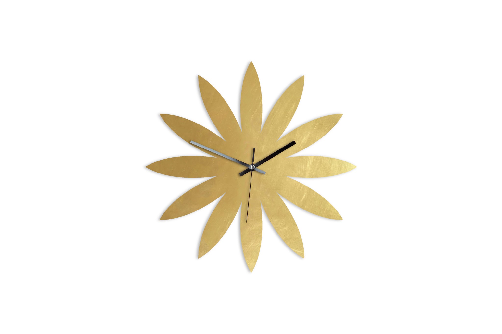 Flower Brass - Wall Clock - Various Sizes