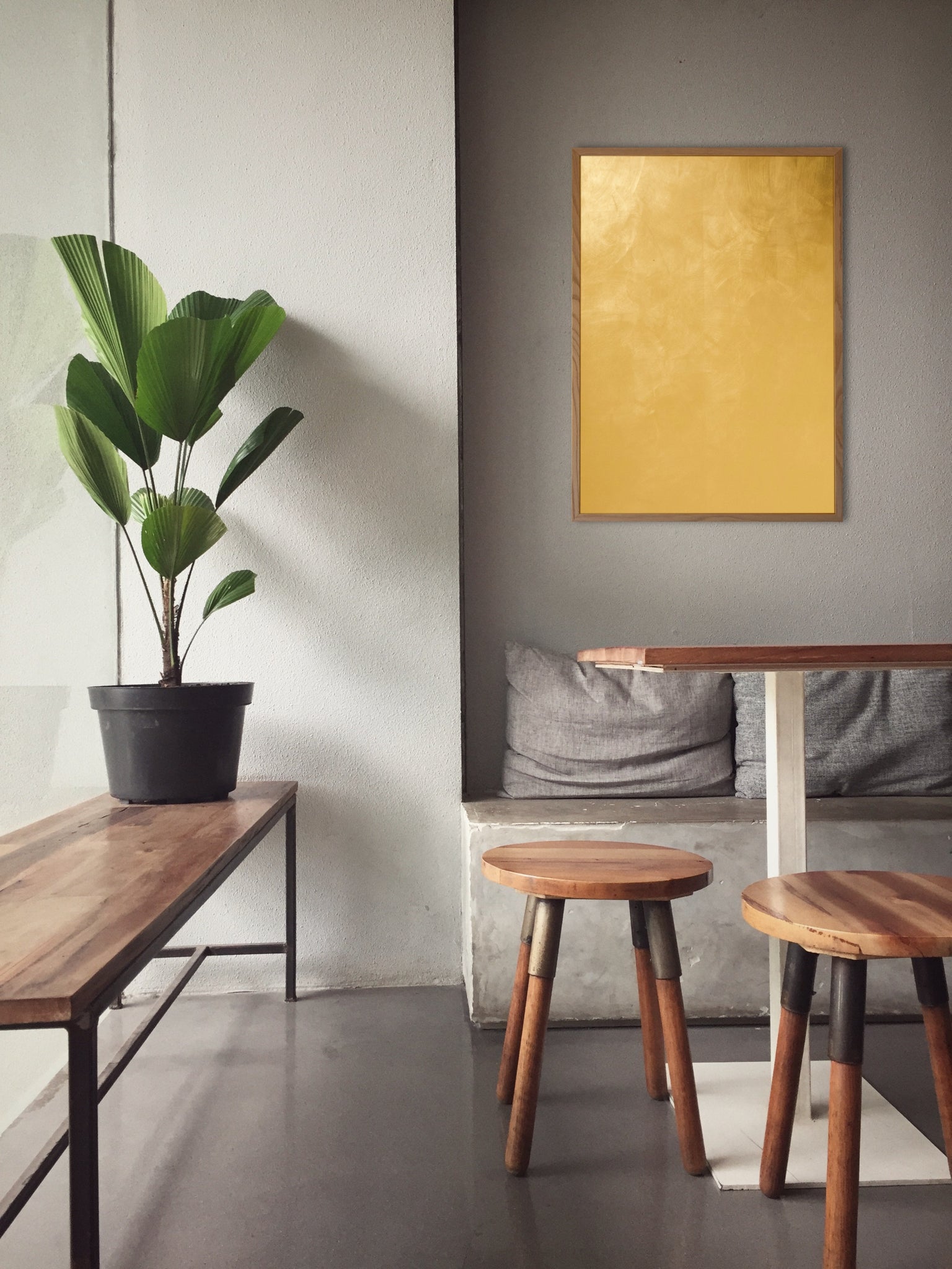 Gold and Copper Magnet Board / Whiteboard in an Oak Frame