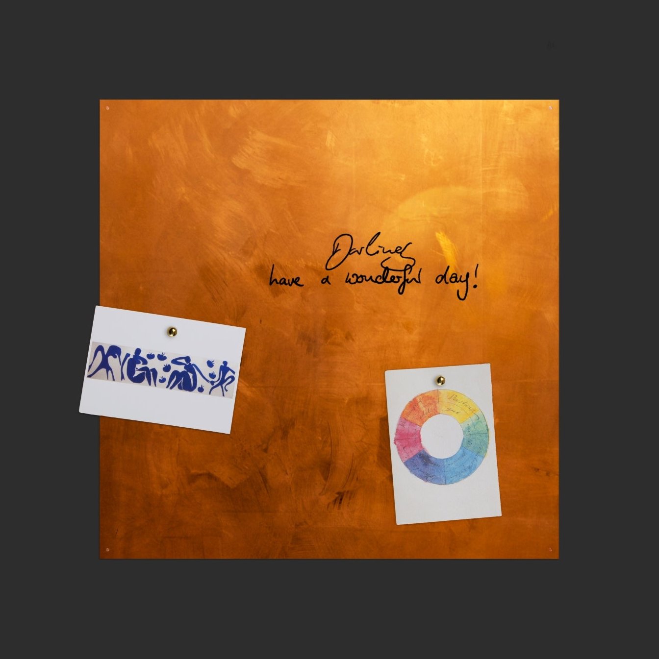 Copper Magnet Board / Whiteboard