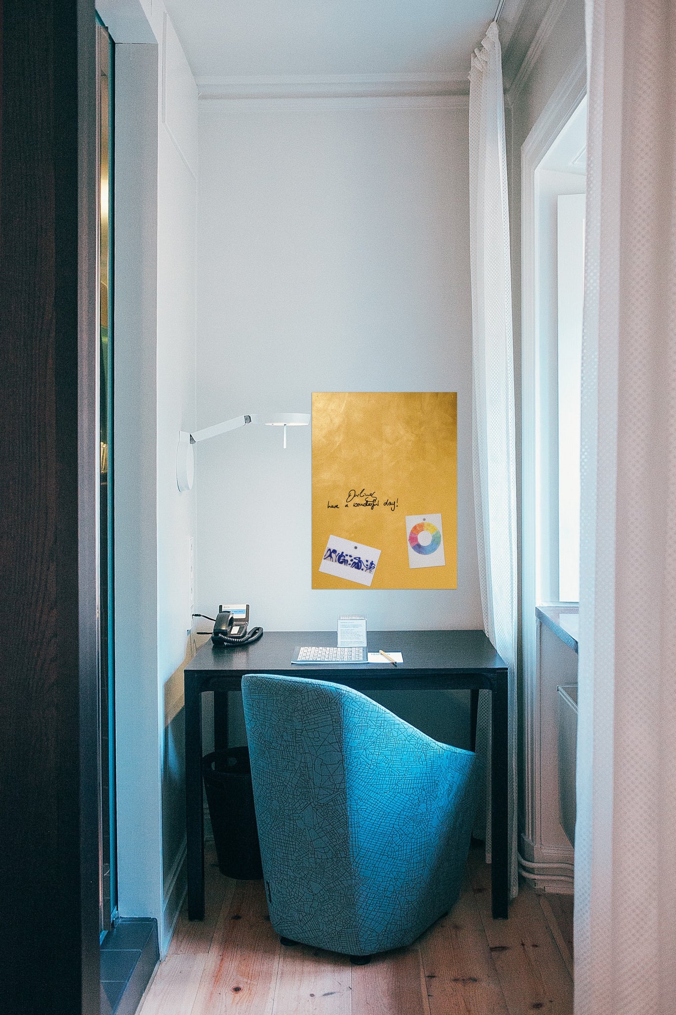 Gold Magnet Board  / Whiteboard