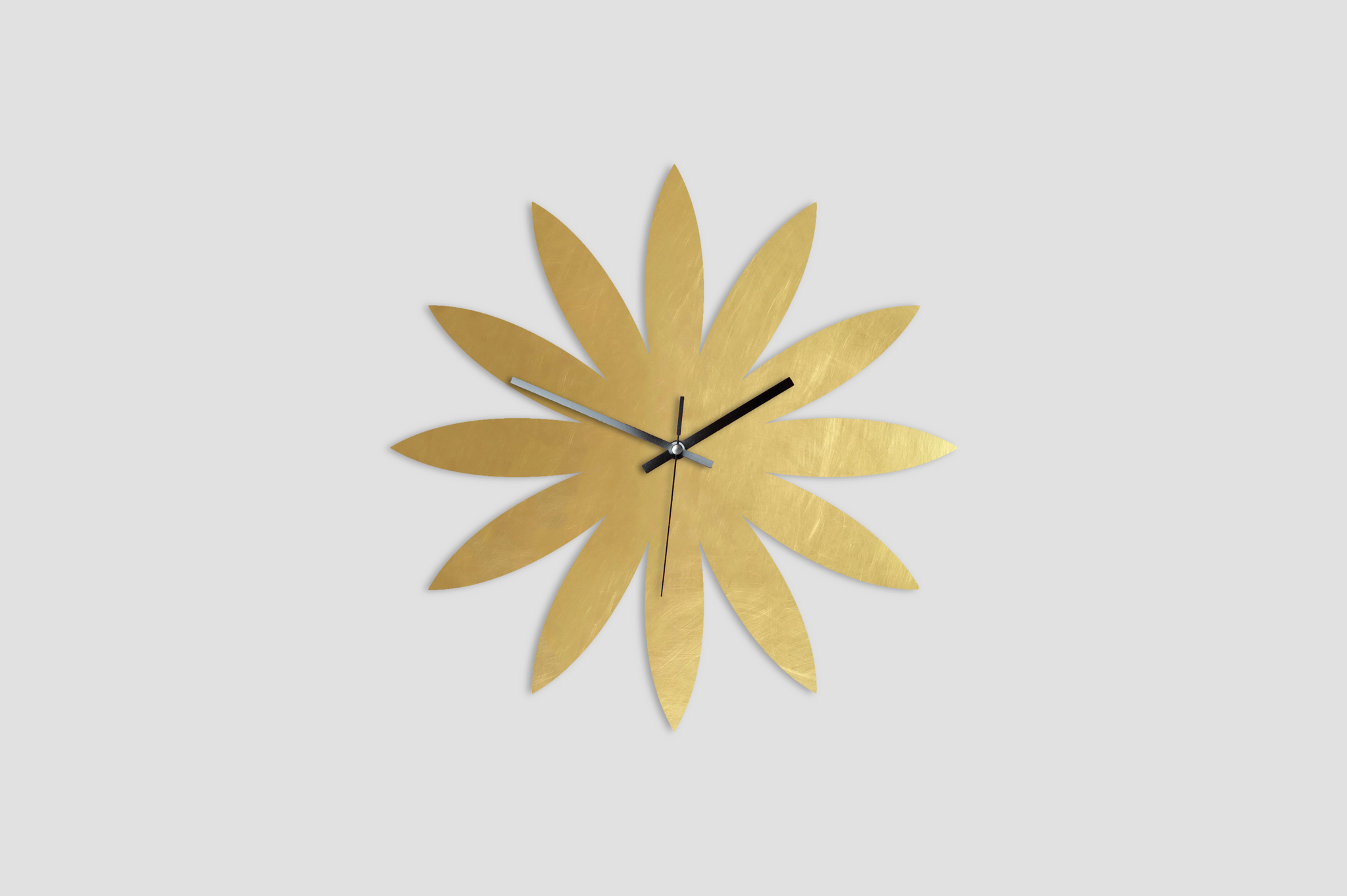 Flower Brass - Wall Clock - Various Sizes