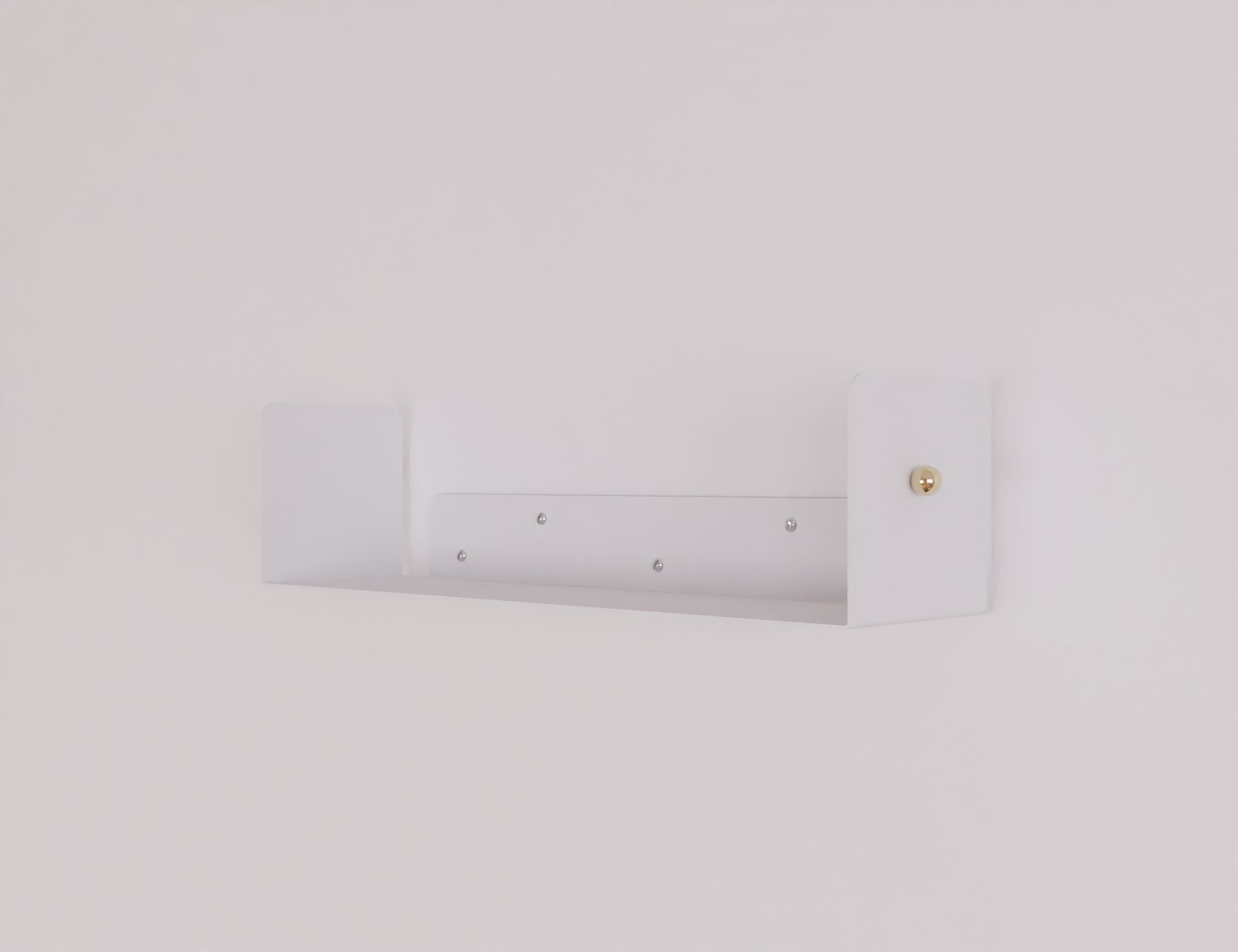 Golden/Silver Ball - floating invisible book shelf - horizontal