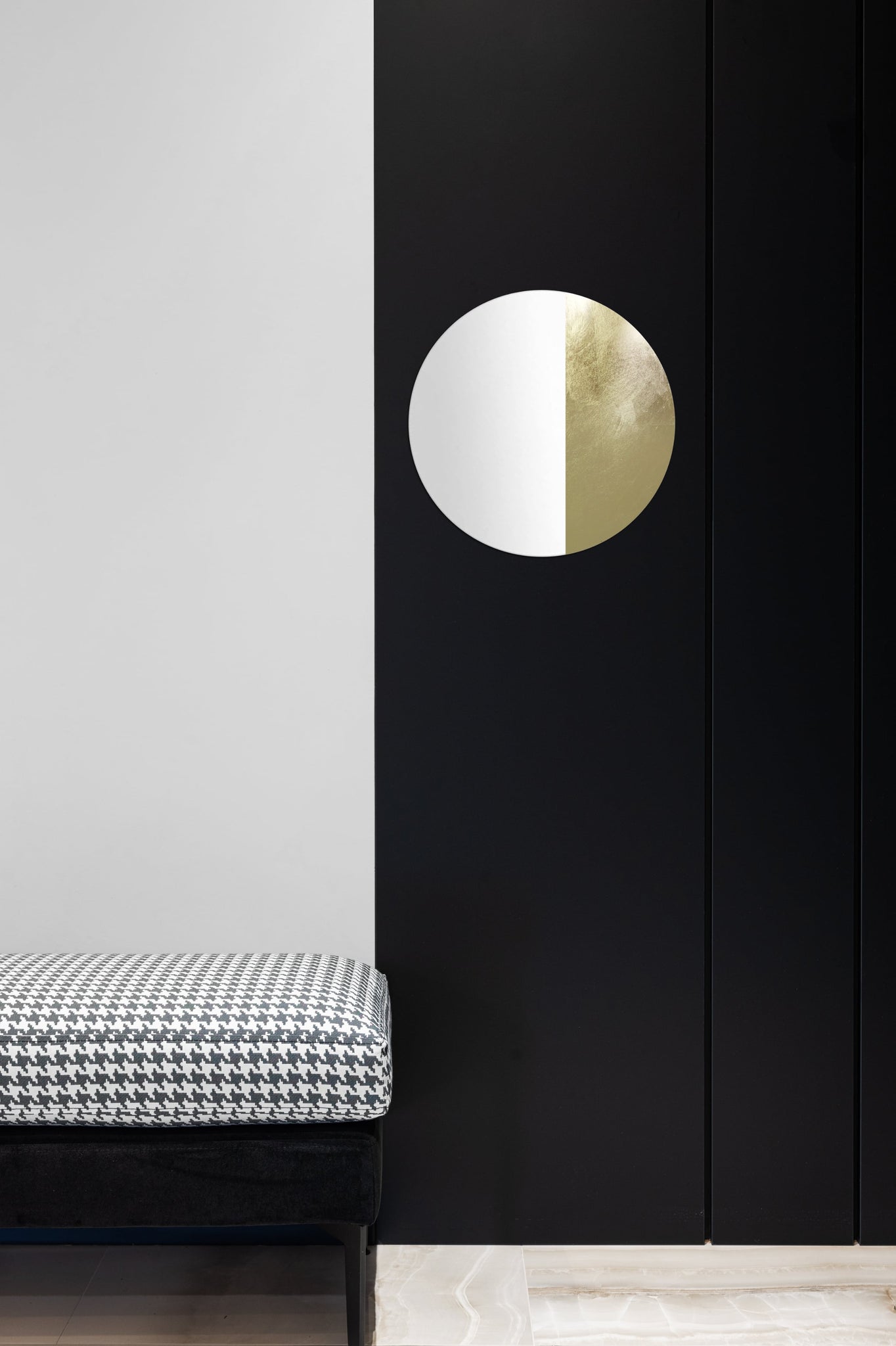 gold spiegel copper brass wall mirror round sphere rund Blattmetall blattgold Wandspiegel handmade unique Unikat 